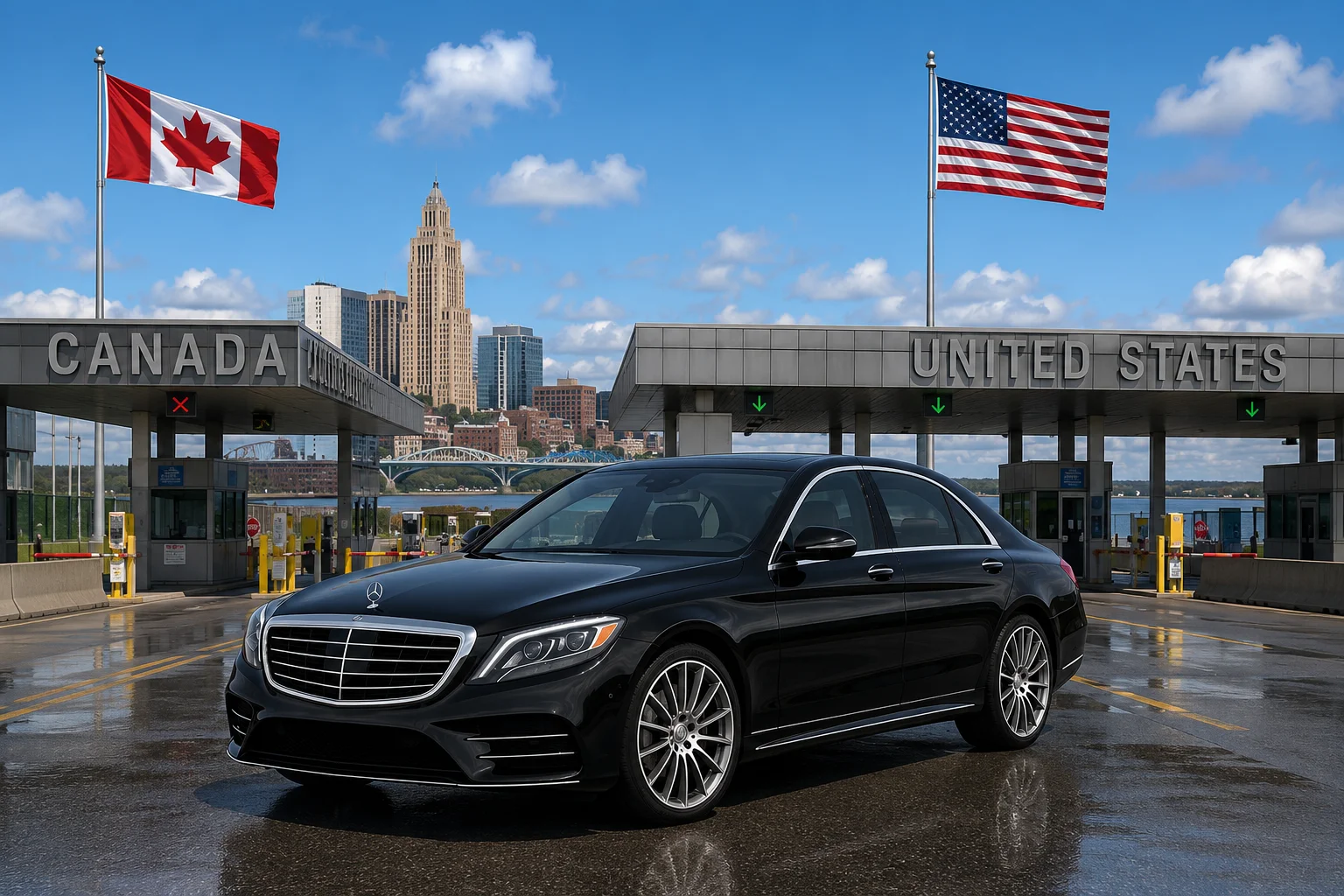 Private cross border transportation between Niagara and USA