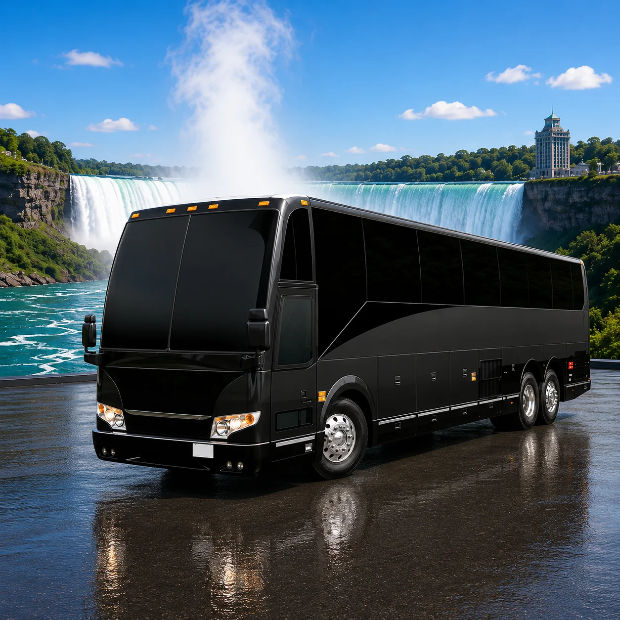 Coach bus for group transportation