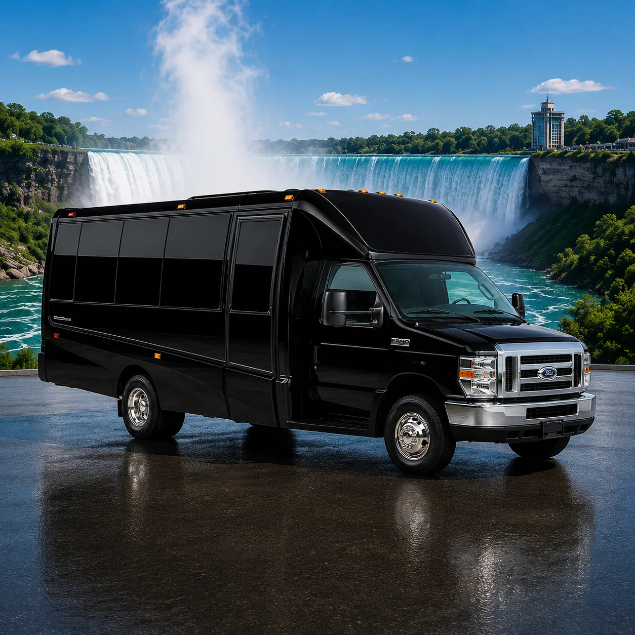 Ford E-450 shuttle bus for group transportation