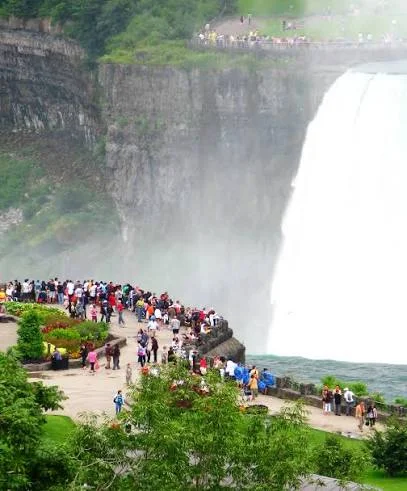 Fallsview area overlooking Niagara Falls, Ontario