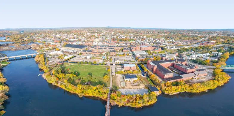 Lewiston waterfront on the Lower Niagara River