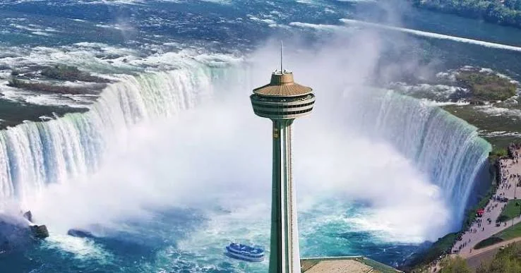 Skylon Tower view, Niagara Falls Skylon Tower view of Niagara Falls, Ontario