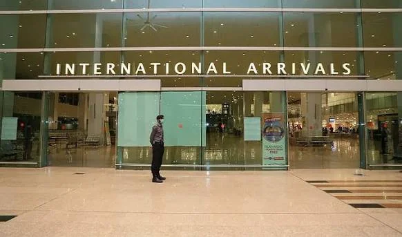 Arrivals area at Toronto Pearson International Airport