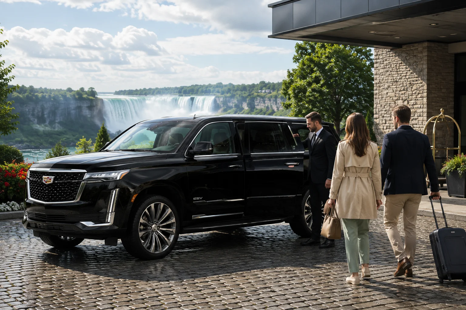Door-to-door limousine pickup service
