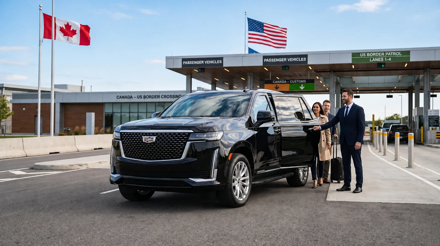 Canada US cross-border limousine transfers